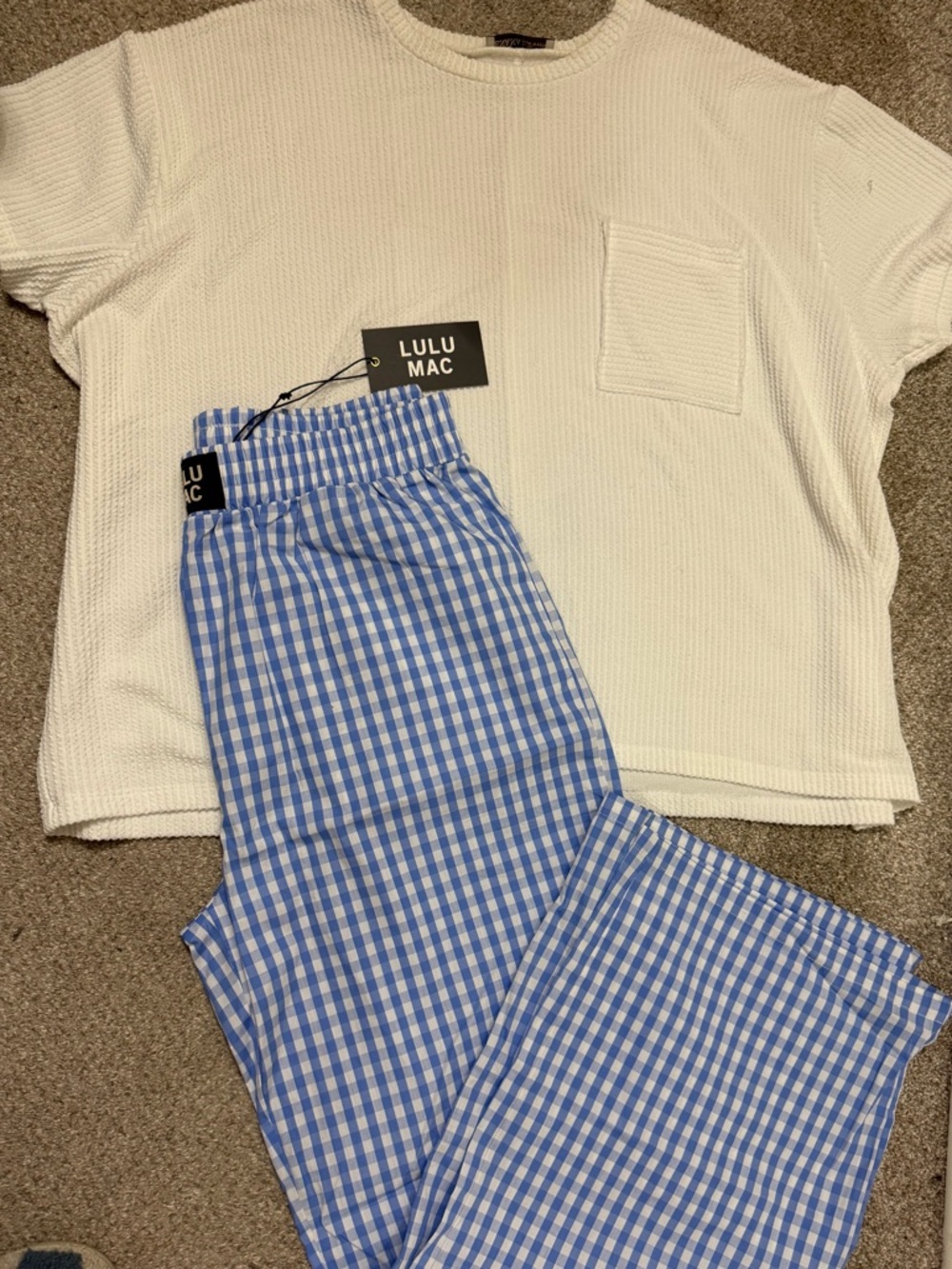 Lulu Mac Blue Gingham Pants